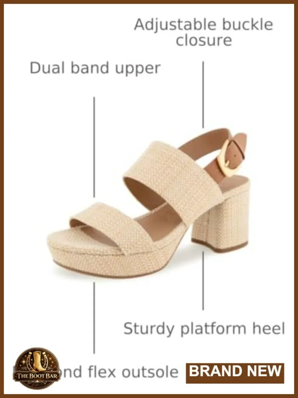 Aerosoles Camilia Platform Sandals Womens Heeled Sandal Raffia Ortholite Comfort